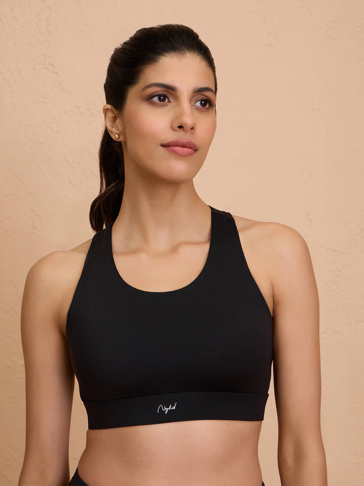 Ultimate Cross Back Sports Bra with Removable Cups NYK909 Olive | sb09 - view 35