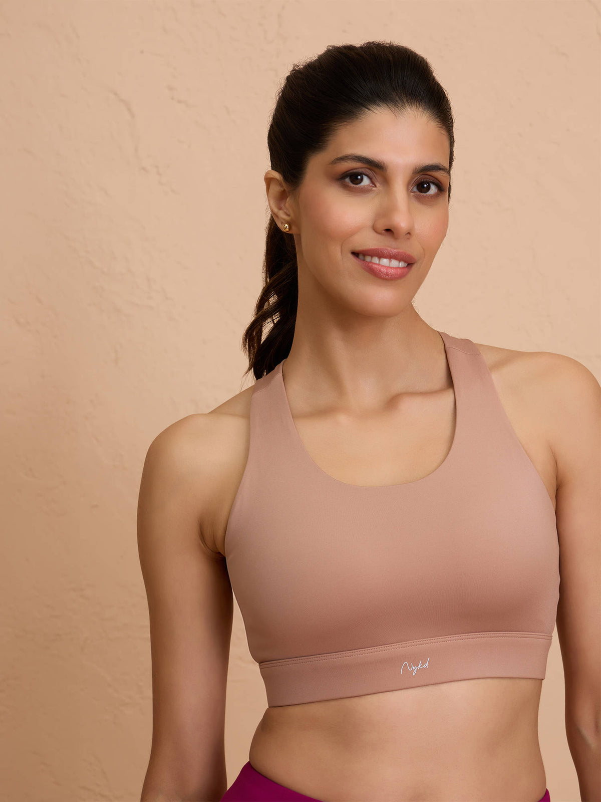 Ultimate Cross Back Sports Bra with Removable Cups NYK909 Olive | sb09 - view 13