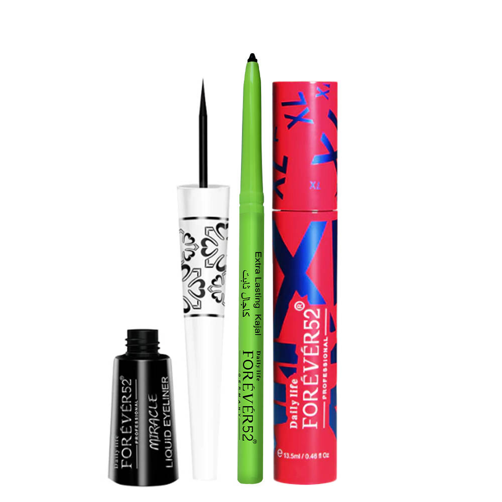 Eye Makeup Combo with Waterproof Liner Amazonic Kajal & XL Lash Volume Mascara | E20 - view 5