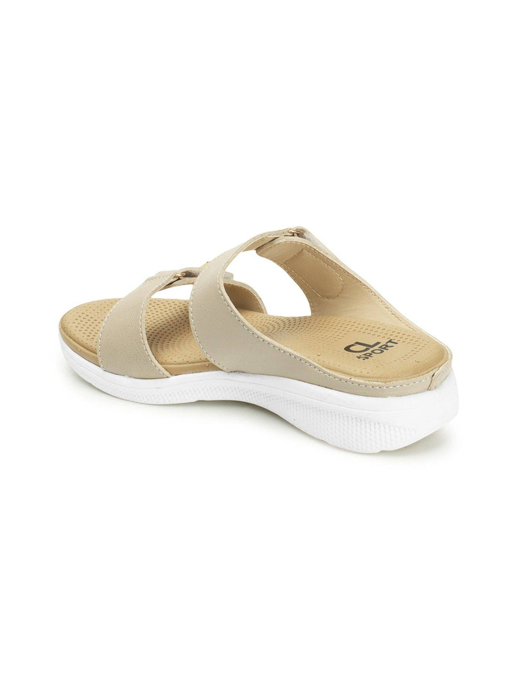 Beige Comfort Women's Velcro Sandals | SD89 - view 6