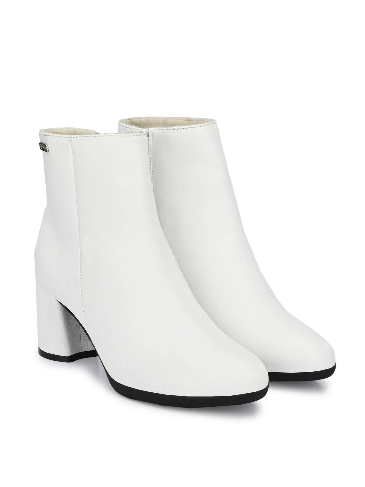 Womens White Chelsea Boots | BT61 - view 2