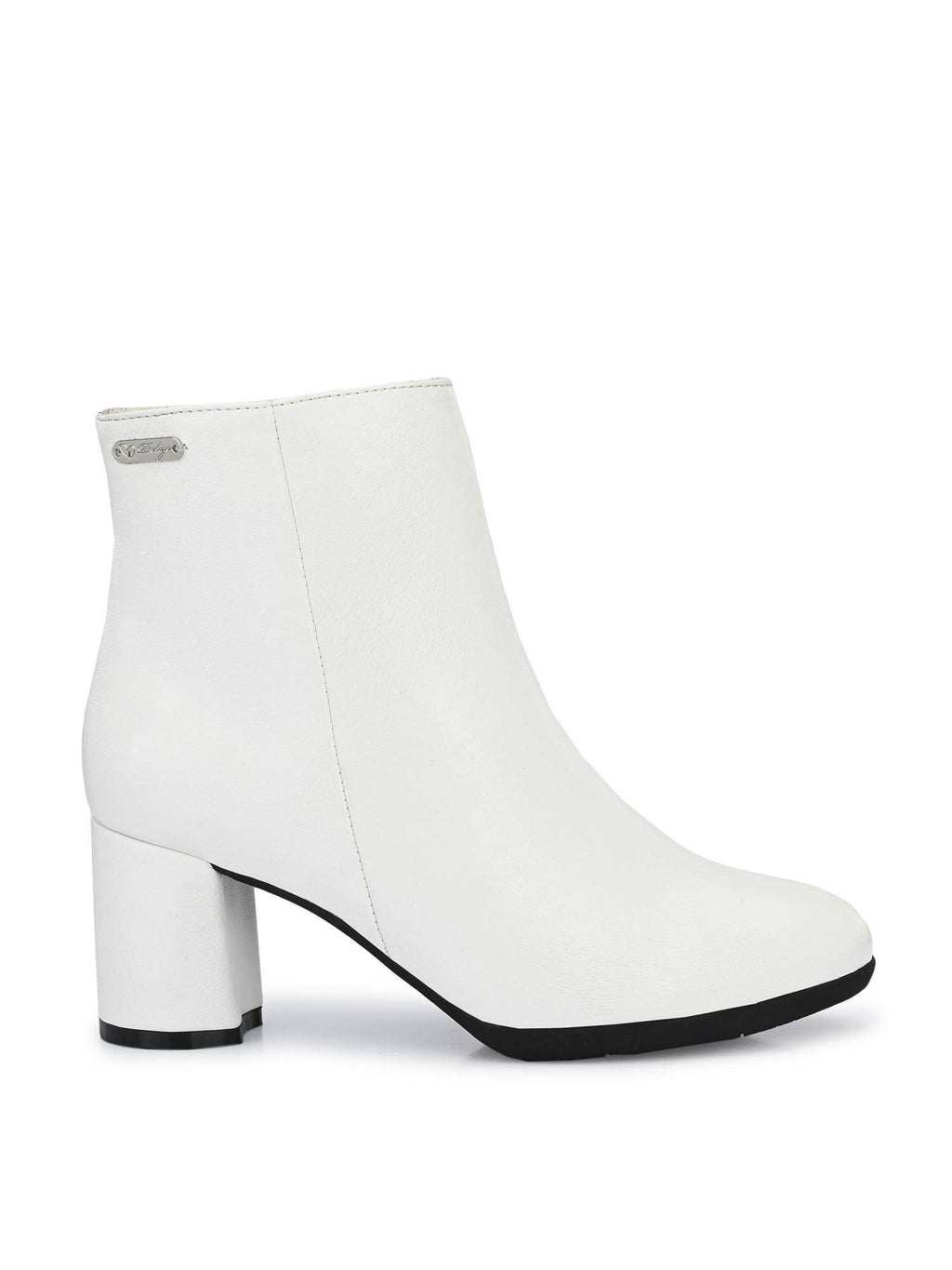 Womens White Chelsea Boots | BT61 - view 3