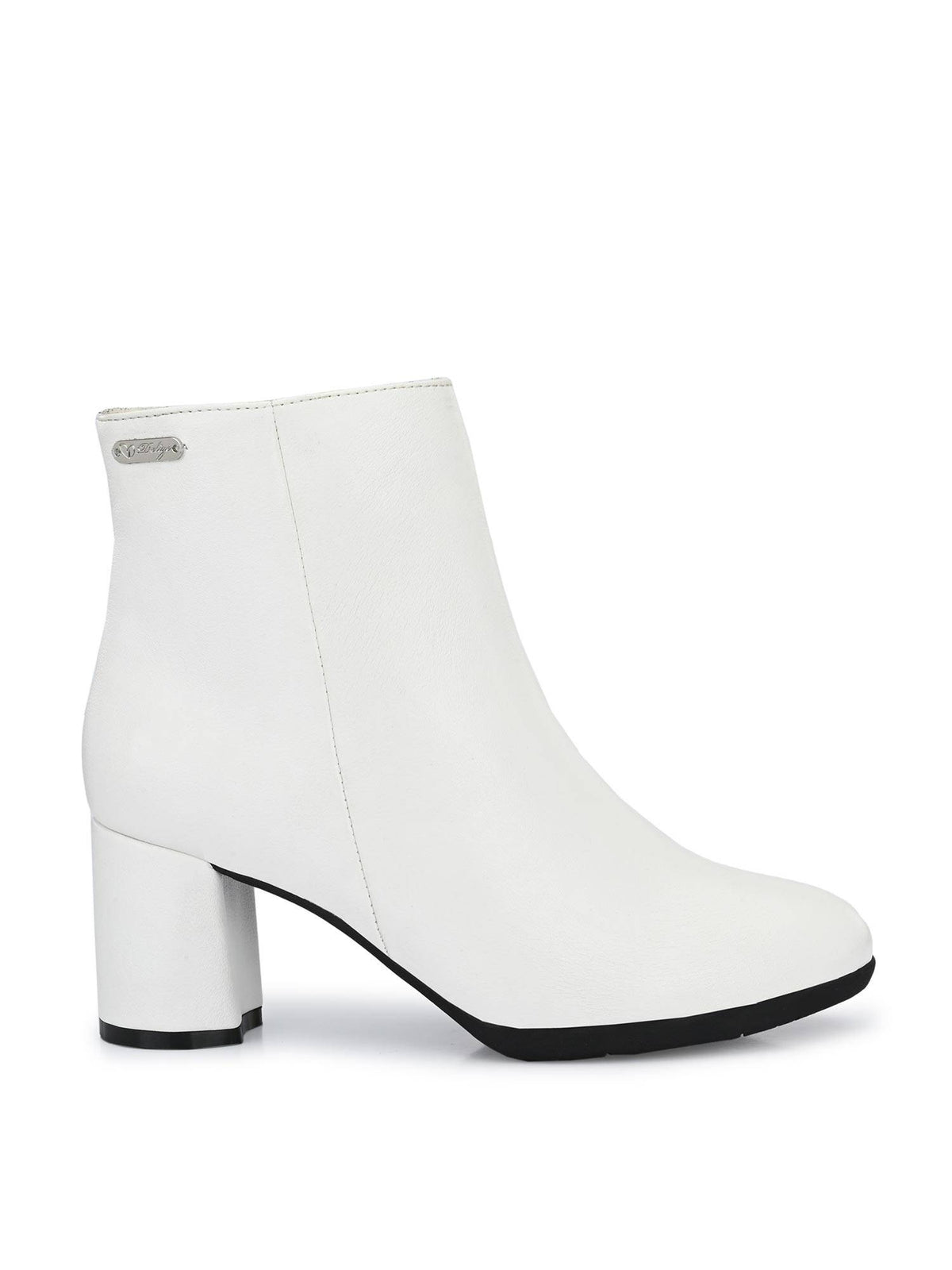 Womens White Chelsea Boots | BT61 - view 3