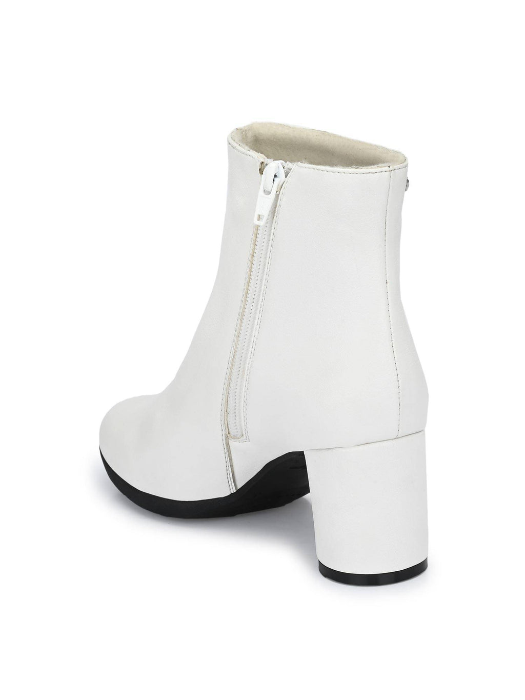 Womens White Chelsea Boots | BT61 - view 4