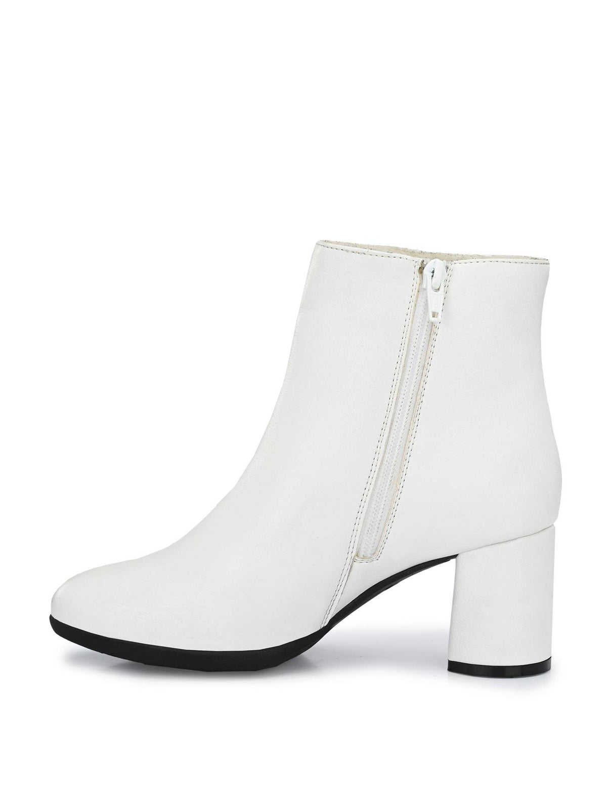 Womens White Chelsea Boots | BT61 - view 5