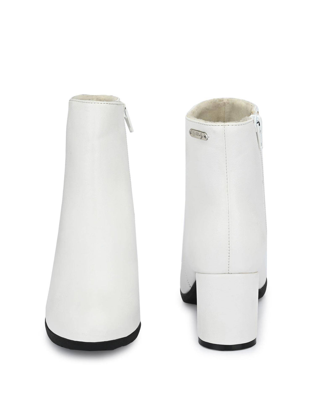 Womens White Chelsea Boots | BT61 - view 6