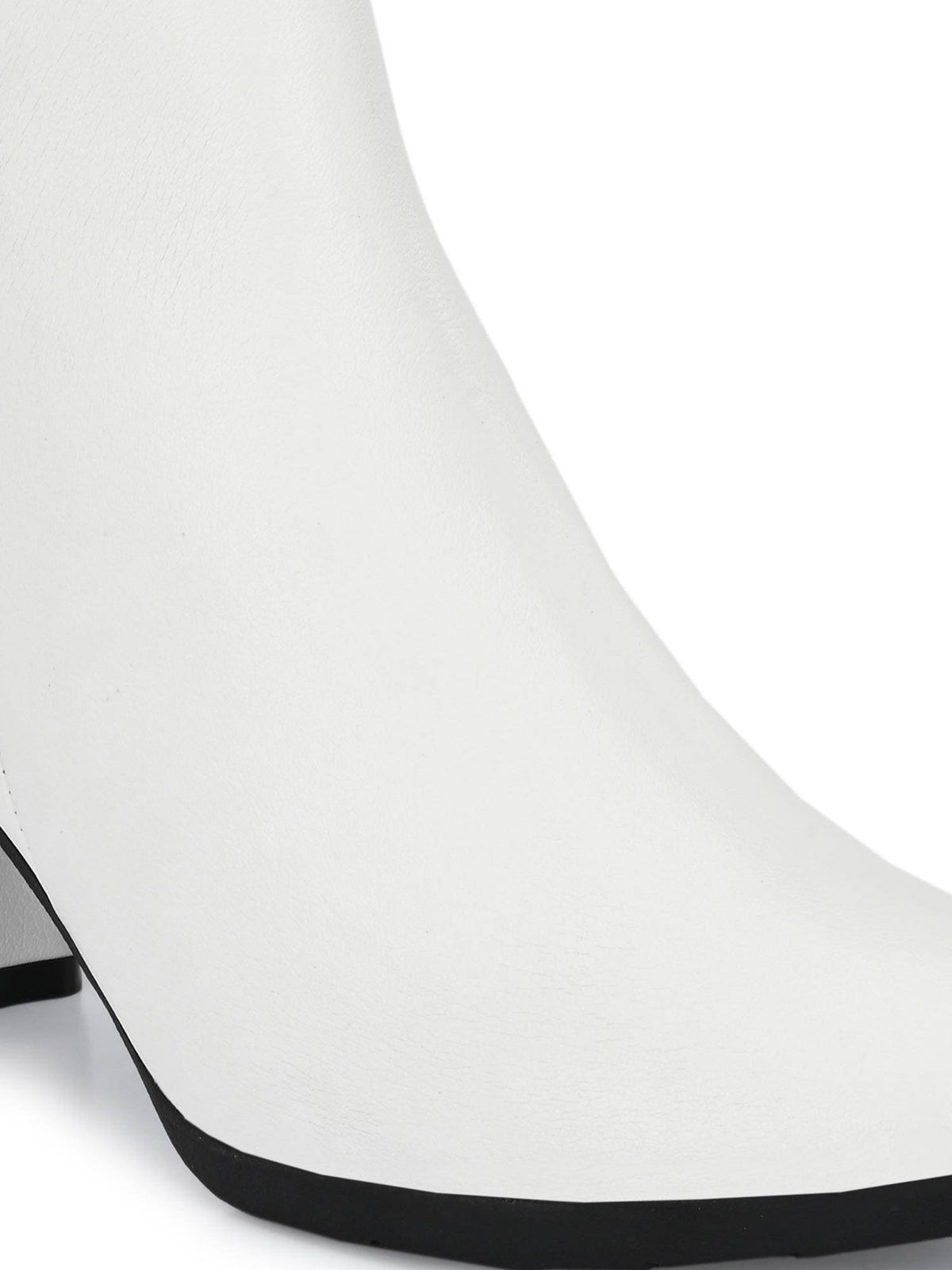 Womens White Chelsea Boots | BT61 - view 8