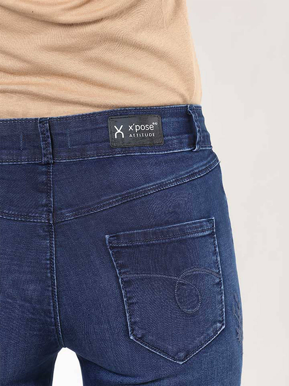 Women Blue Relaxed Fit Mid-rise Clean Look Jeans | RF89 - view 4
