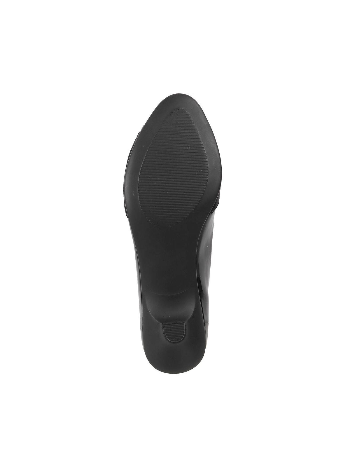 Black Synthetic Solid Peep Toes | H78 - view 3