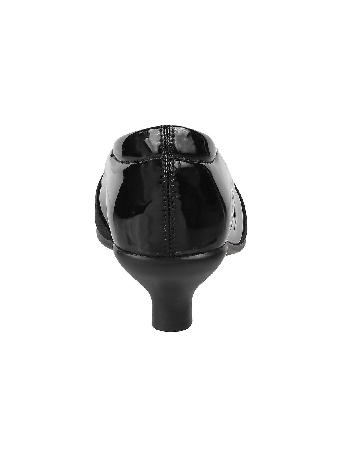 Black Synthetic Solid Peep Toes | H78 - view 5