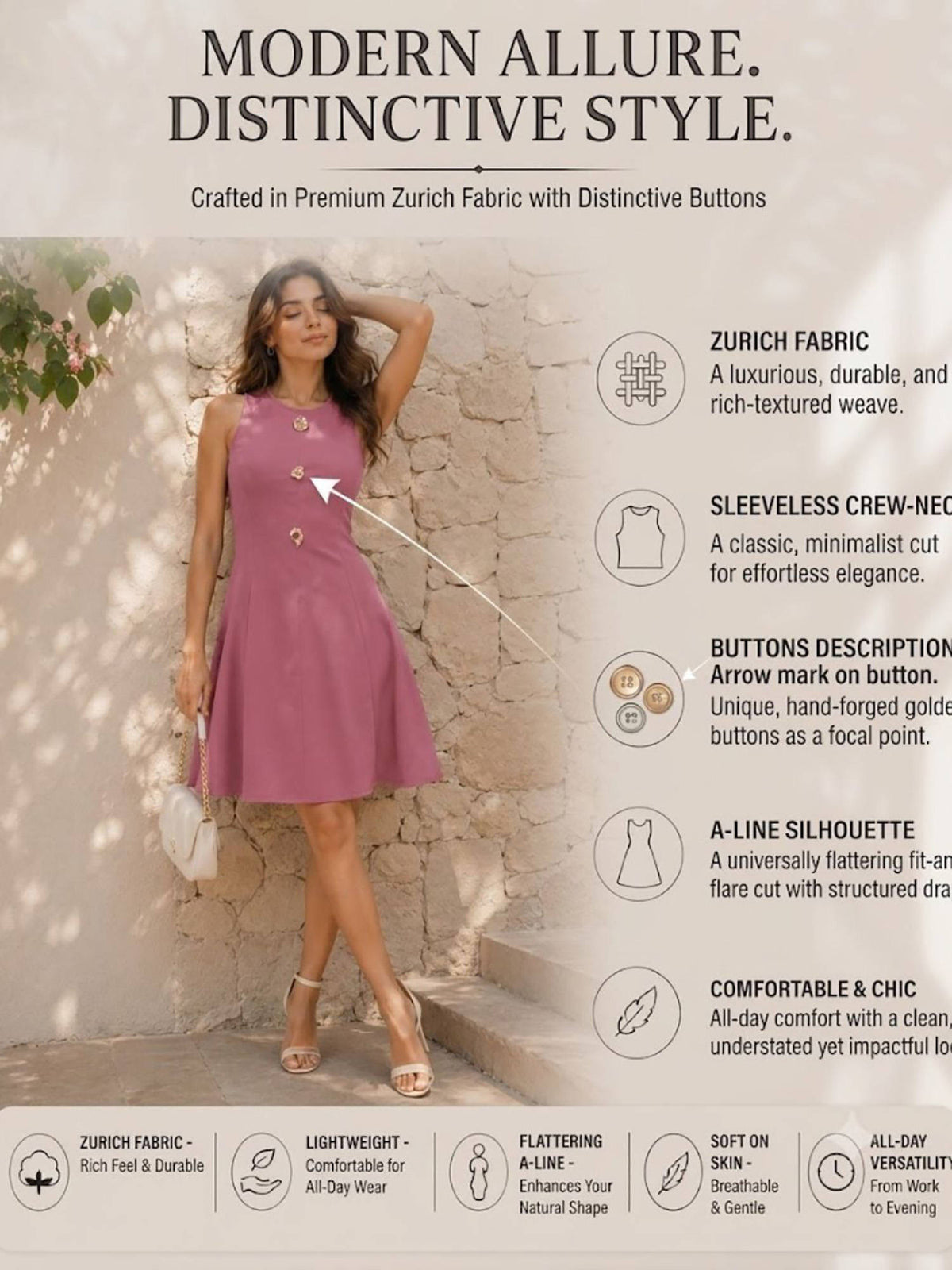 Women Black Solid/Plain Polyester Dress | D56 - view 15