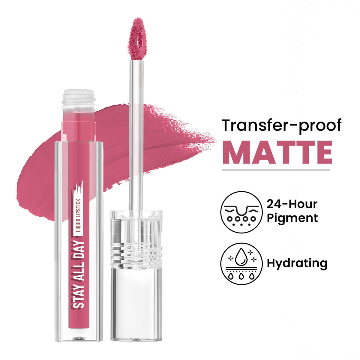 Stay All Day Liquid Lipstick 24 Hour Stay Transfer-Proof | L12 - view 82