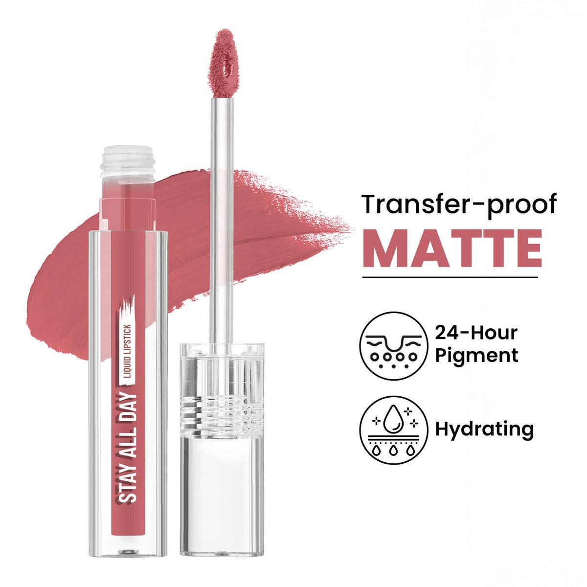 Stay All Day Liquid Lipstick 24 Hour Stay Transfer-Proof | L12 - view 19