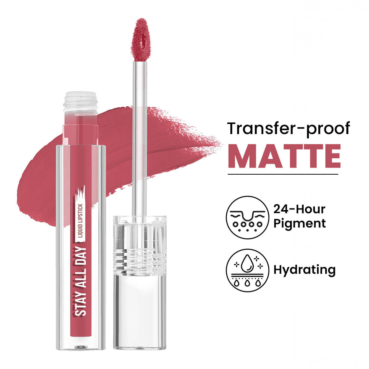 Stay All Day Liquid Lipstick 24 Hour Stay Transfer-Proof | L12 - view 37