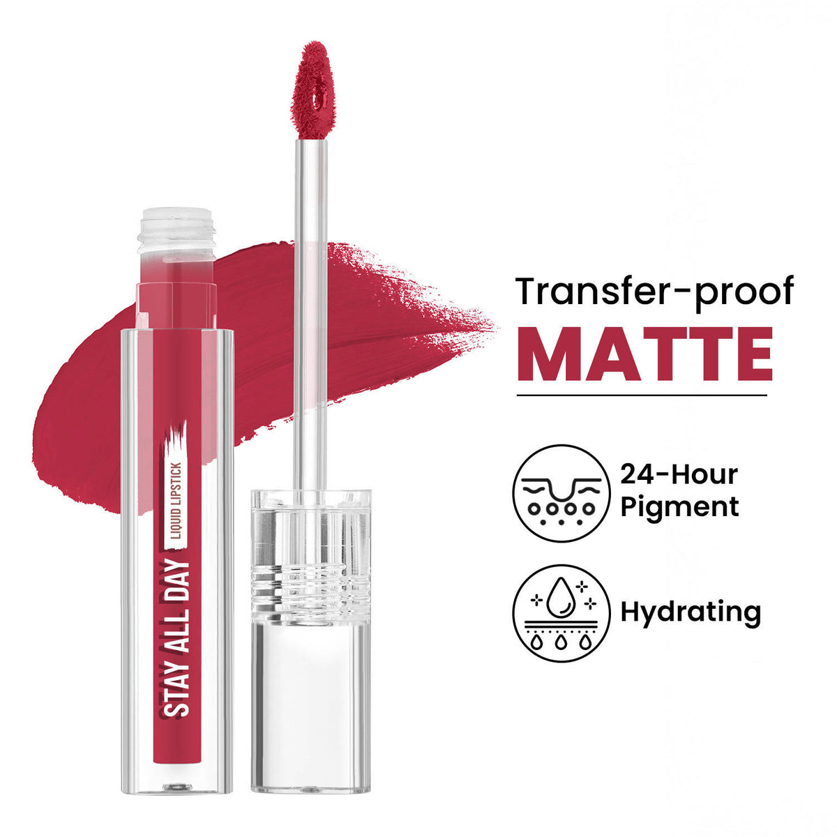Stay All Day Liquid Lipstick 24 Hour Stay Transfer-Proof | L12 - view 127