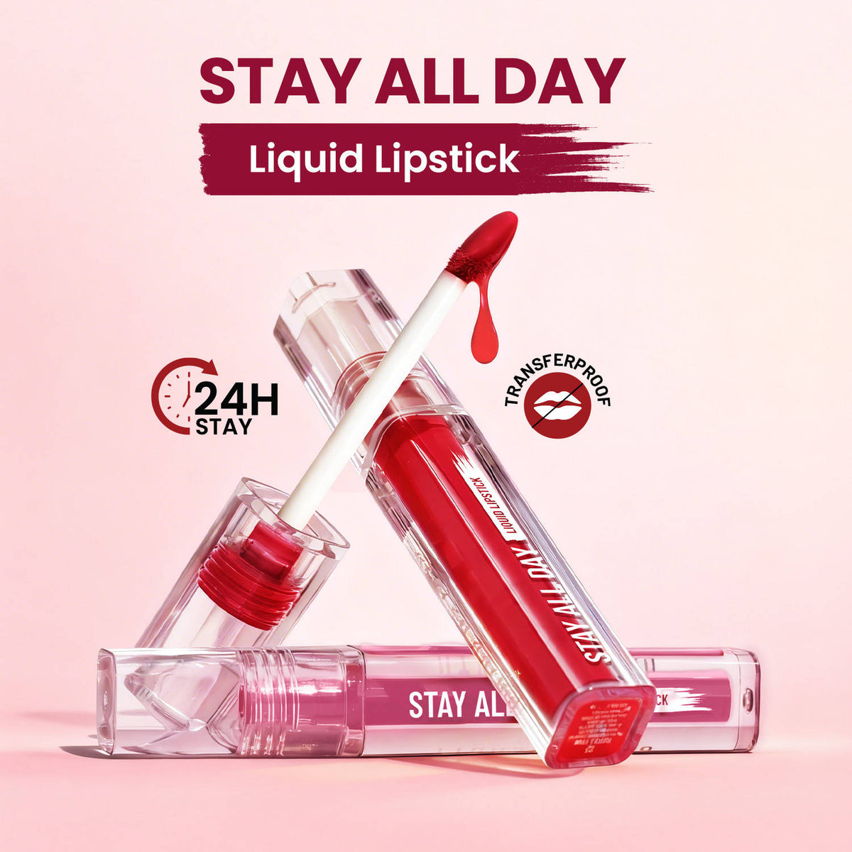 Stay All Day Liquid Lipstick 24 Hour Stay Transfer-Proof | L12 - view 3