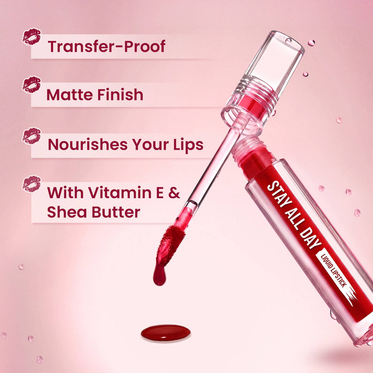 Stay All Day Liquid Lipstick 24 Hour Stay Transfer-Proof | L12 - view 4