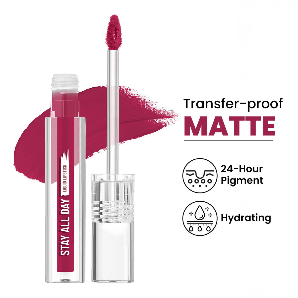 Stay All Day Liquid Lipstick 24 Hour Stay Transfer-Proof | L12 - view 91