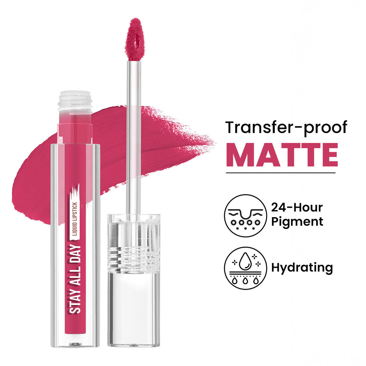 Stay All Day Liquid Lipstick 24 Hour Stay Transfer-Proof | L12 - view 100