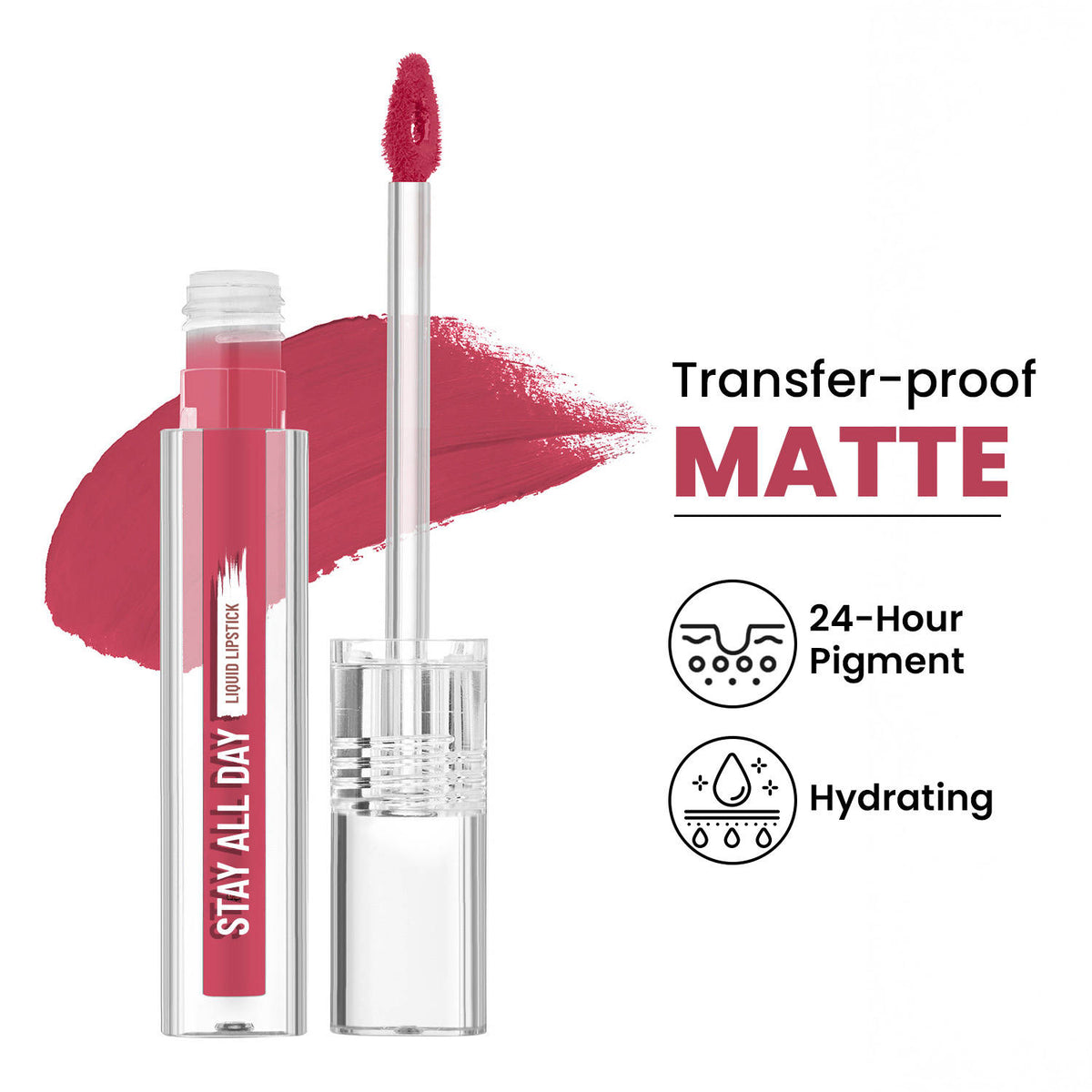 Stay All Day Liquid Lipstick 24 Hour Stay Transfer-Proof | L12 - view 136