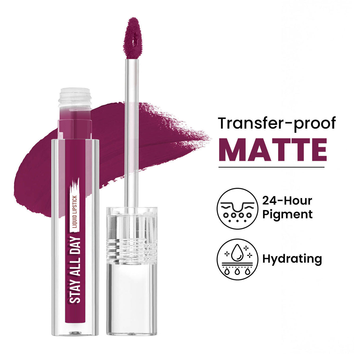 Stay All Day Liquid Lipstick 24 Hour Stay Transfer-Proof | L12 - view 109