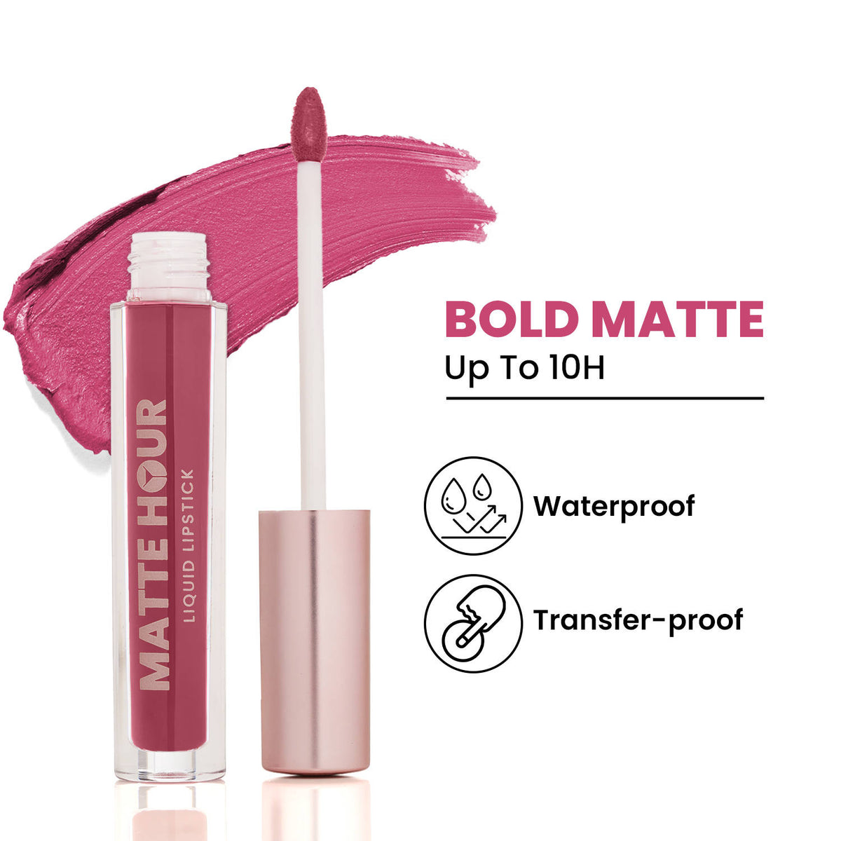 Matte Hour Waterproof Liquid Lipstick, Up To 10-Hour | L12 - view 25