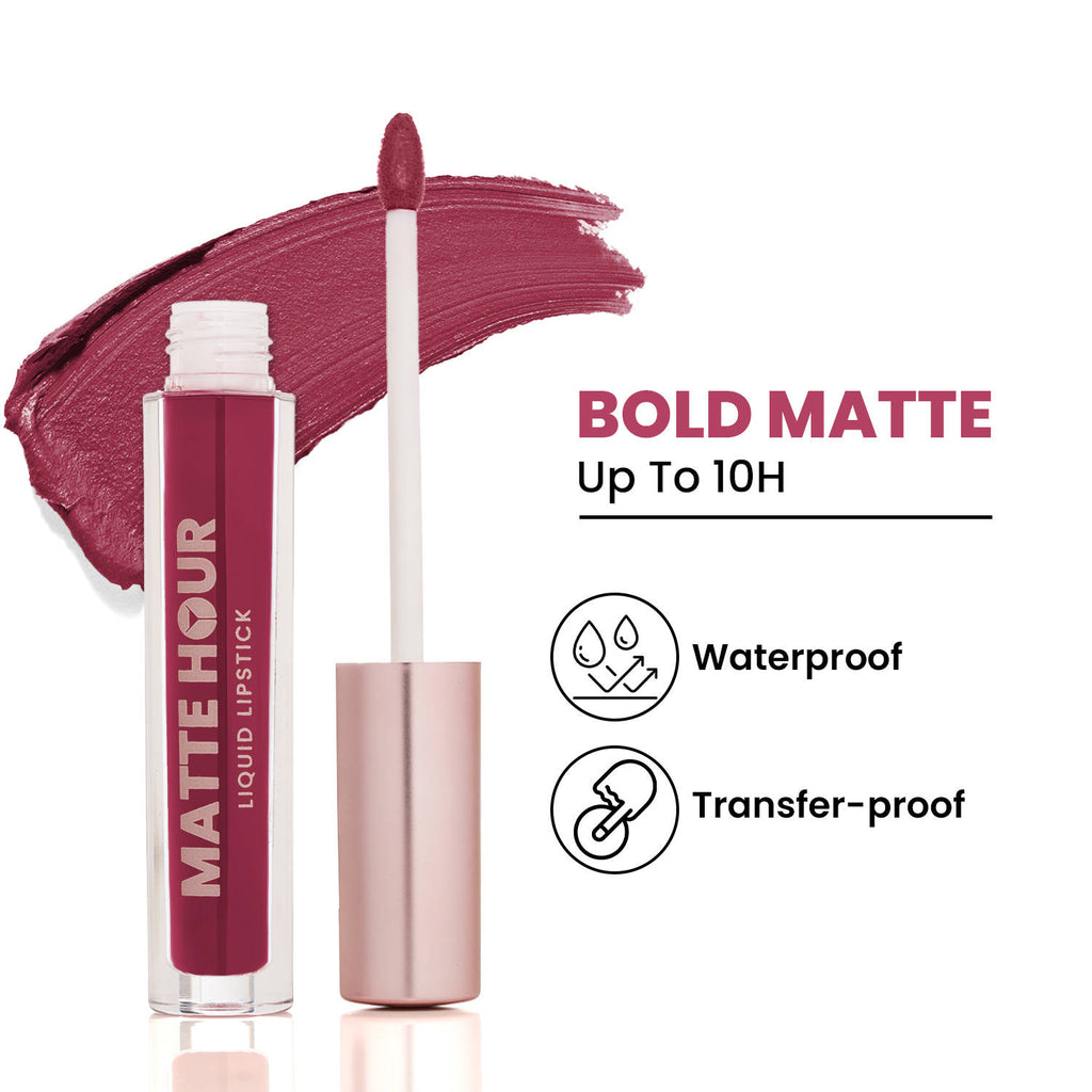 Matte Hour Waterproof Liquid Lipstick, Up To 10-Hour | L12 - view 1