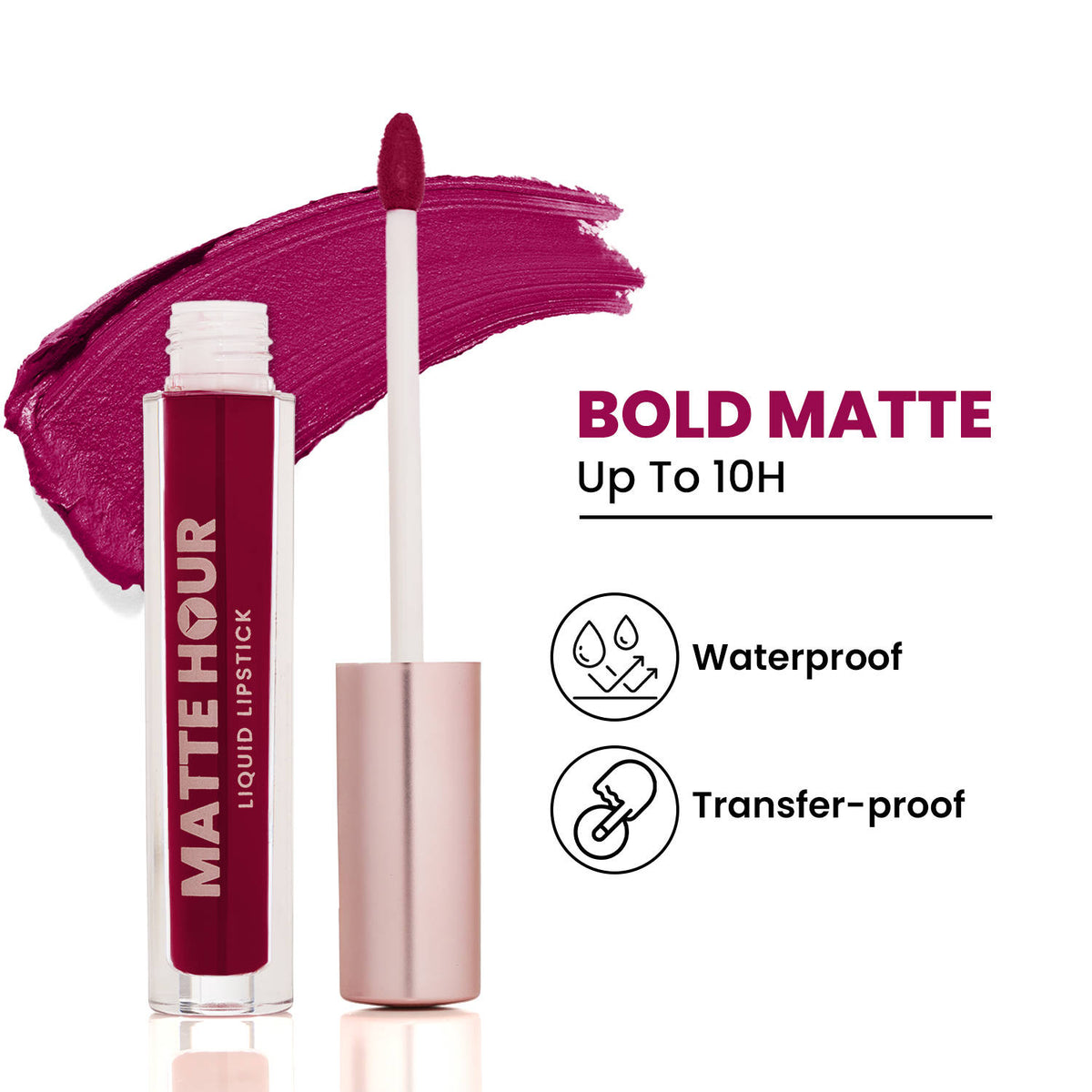 Matte Hour Waterproof Liquid Lipstick, Up To 10-Hour | L12 - view 89