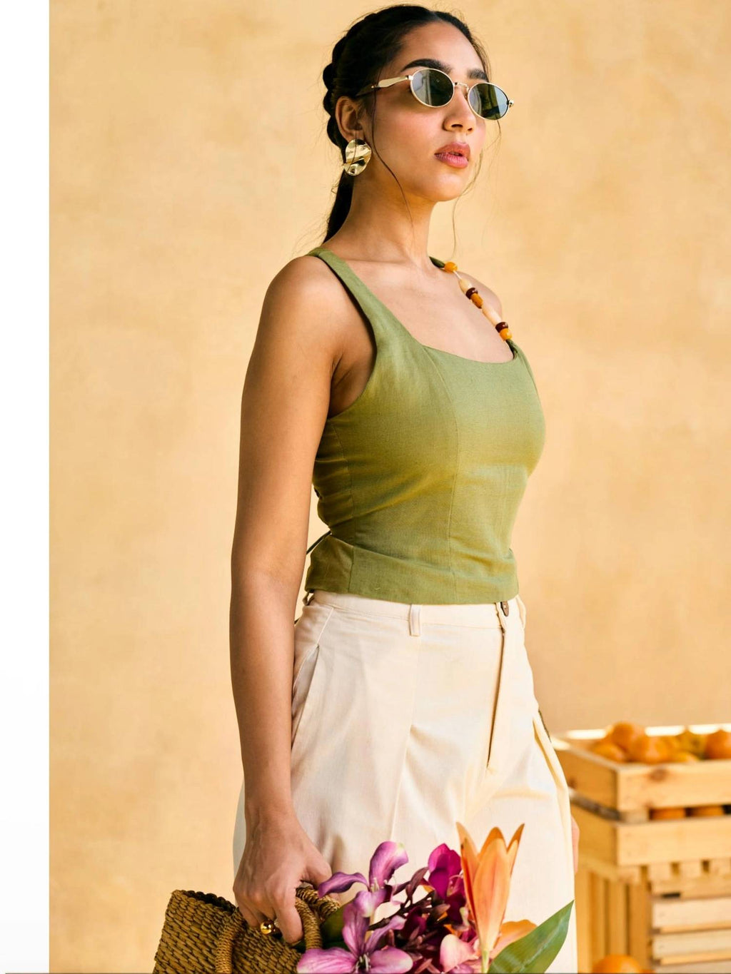 Womens Aamras One-Shoulder Embellished Top | TT90 - view 4