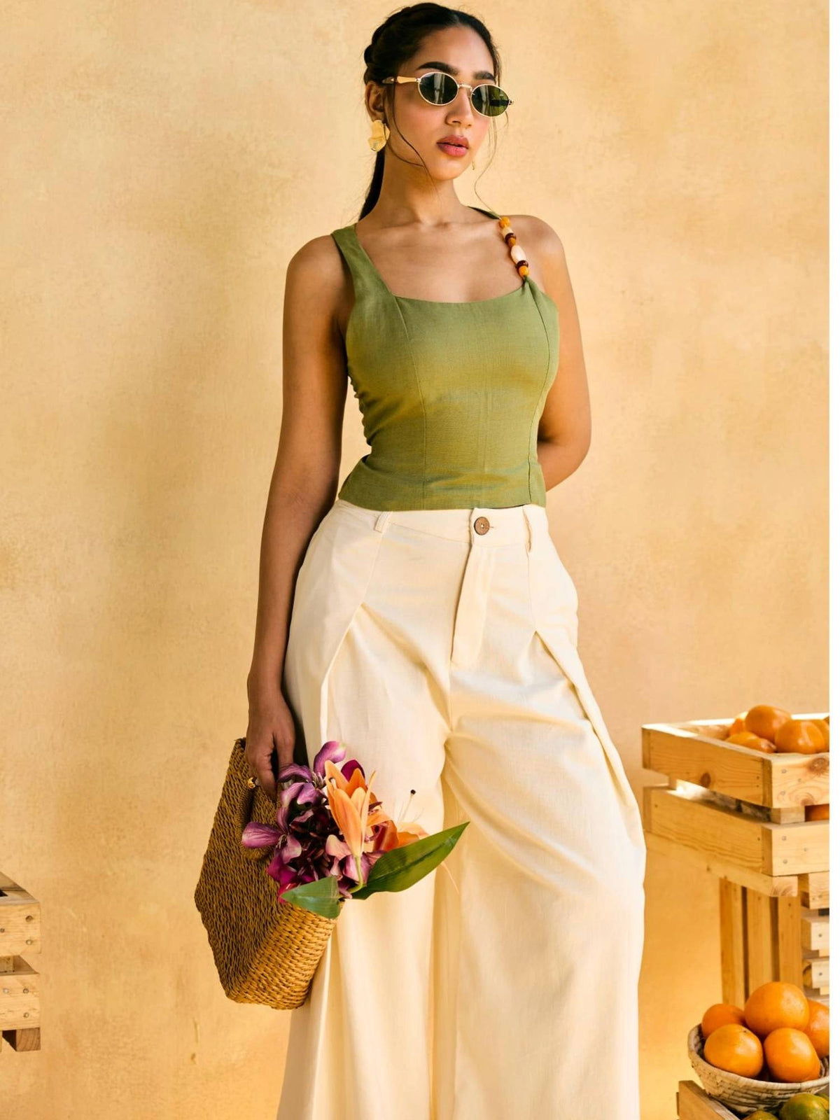 Womens Aamras One-Shoulder Embellished Top | TT90 - view 5