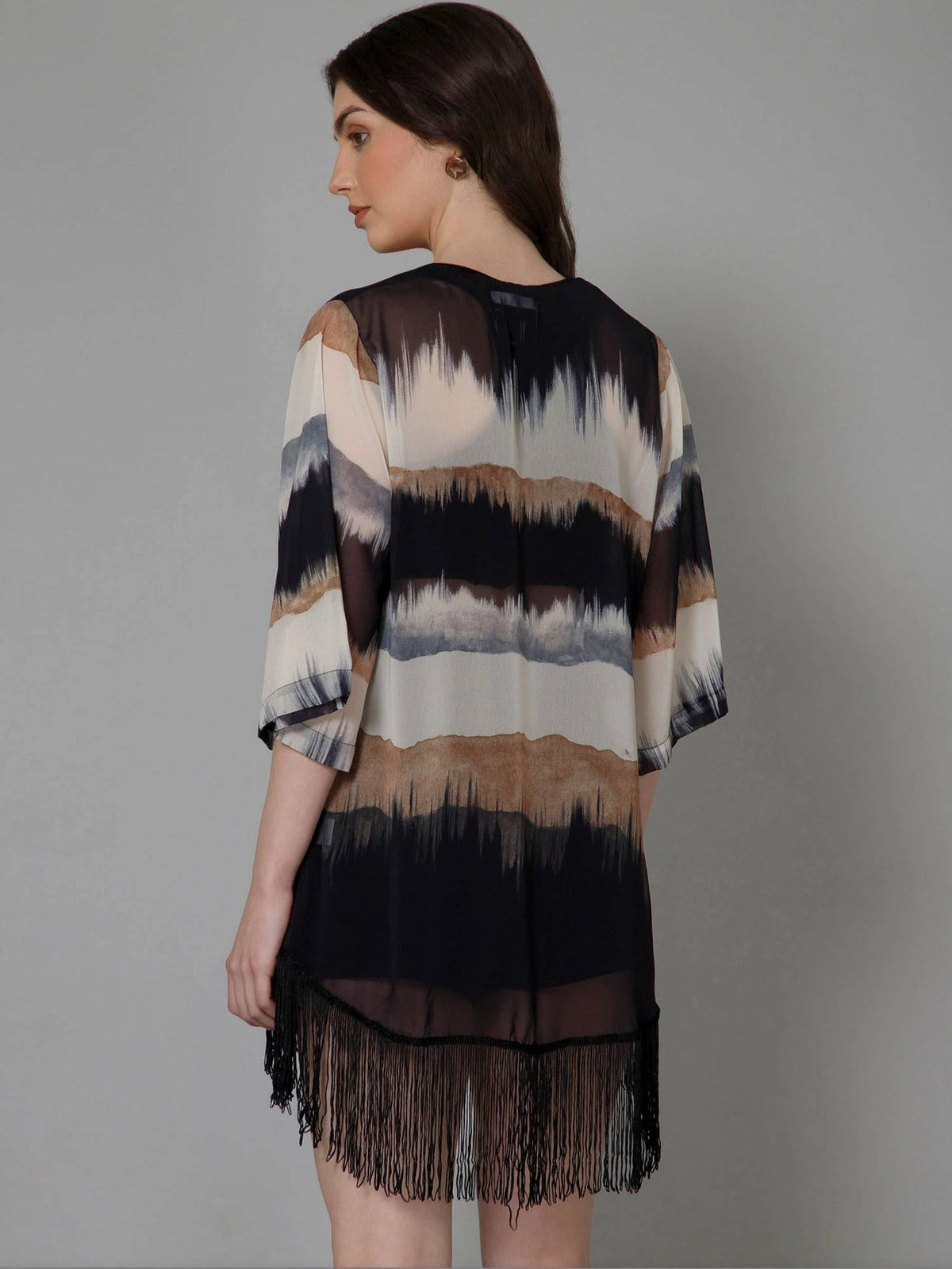 Ombre Kimono Printed Shrug | JC78 - view 2