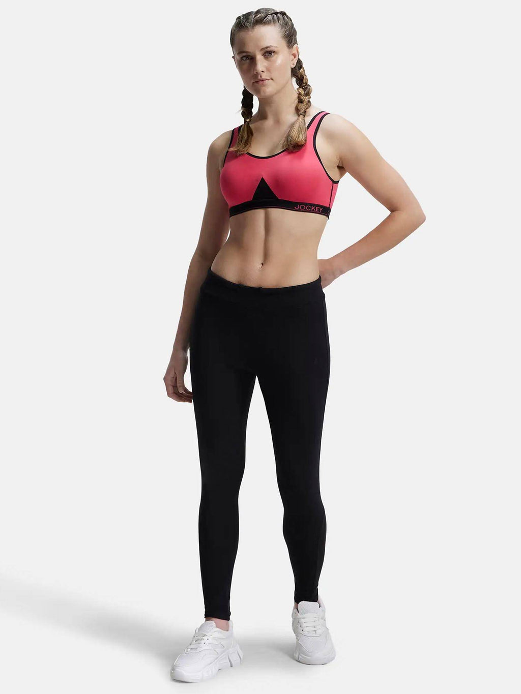 1376 Wirefree Non Padded Cotton Elastane Active Bra - Skin | sb09 - view 19