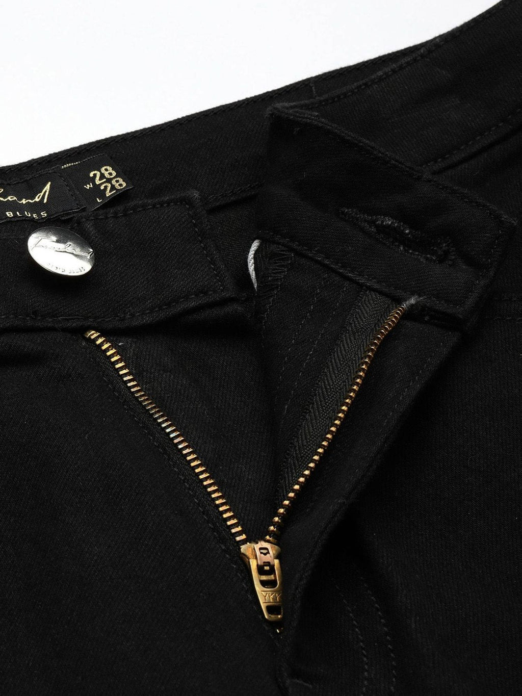 Women Black Straight Fit Solid Mid-Rise Jeans | ST23 - view 4