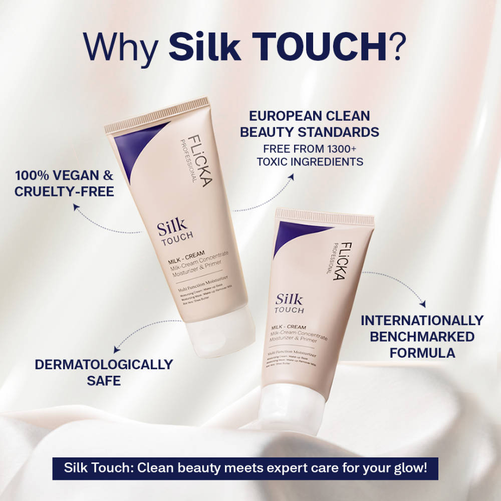 Silk Touch 3-In-1 Milk Cream Moisturizer Primer Dermatologically Tested & Minimize Pores | F14 - view 5
