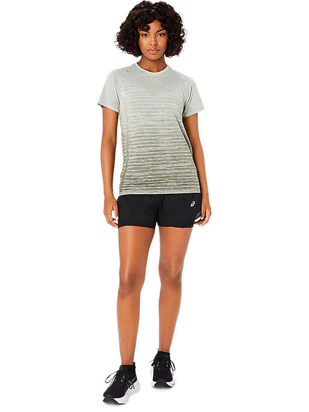 Womens Performance Black/Performance Black Road 2-N-1 3.5In Shorts - view 2