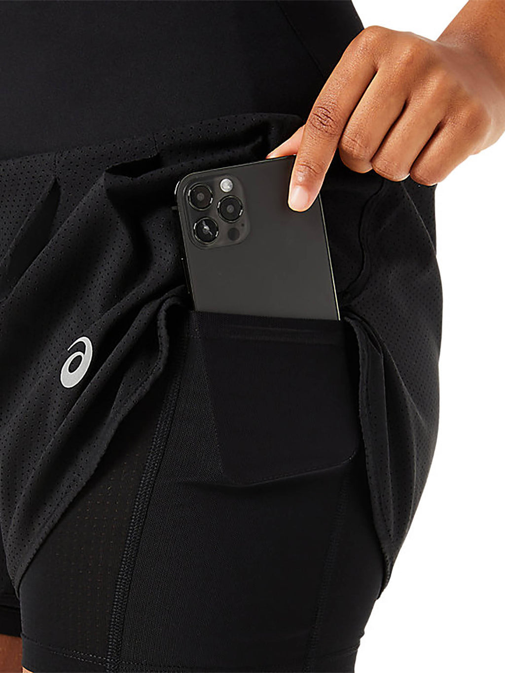 Womens Performance Black/Performance Black Road 2-N-1 3.5In Shorts - view 9