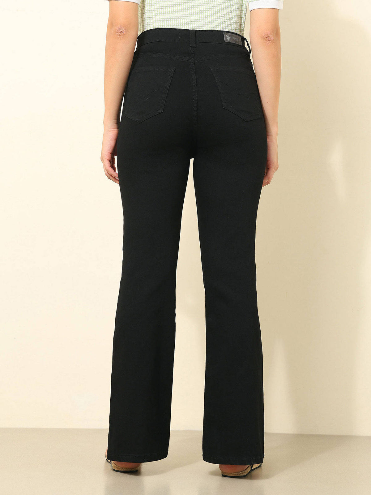Blue Solid Bootcut Fit Jeans | BG78 - view 12