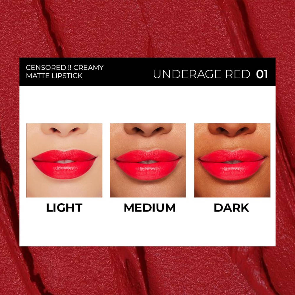 Censored Creamy Matte Lipstick | L12 - view 2