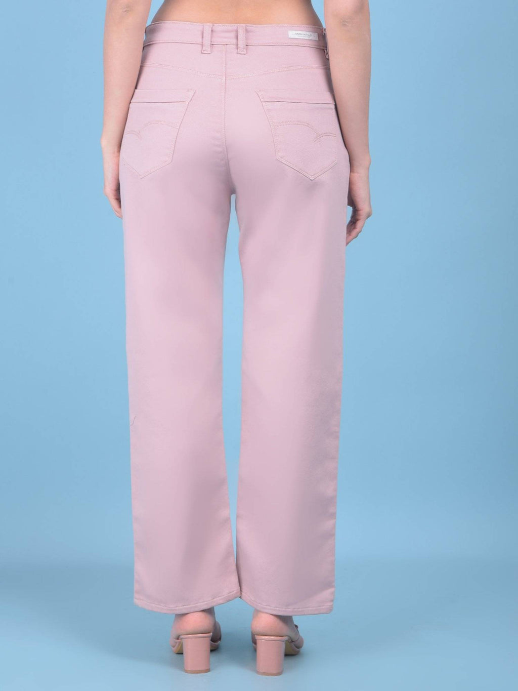 Solid Grey Bootcut Jeans for Women | BT10 - view 9