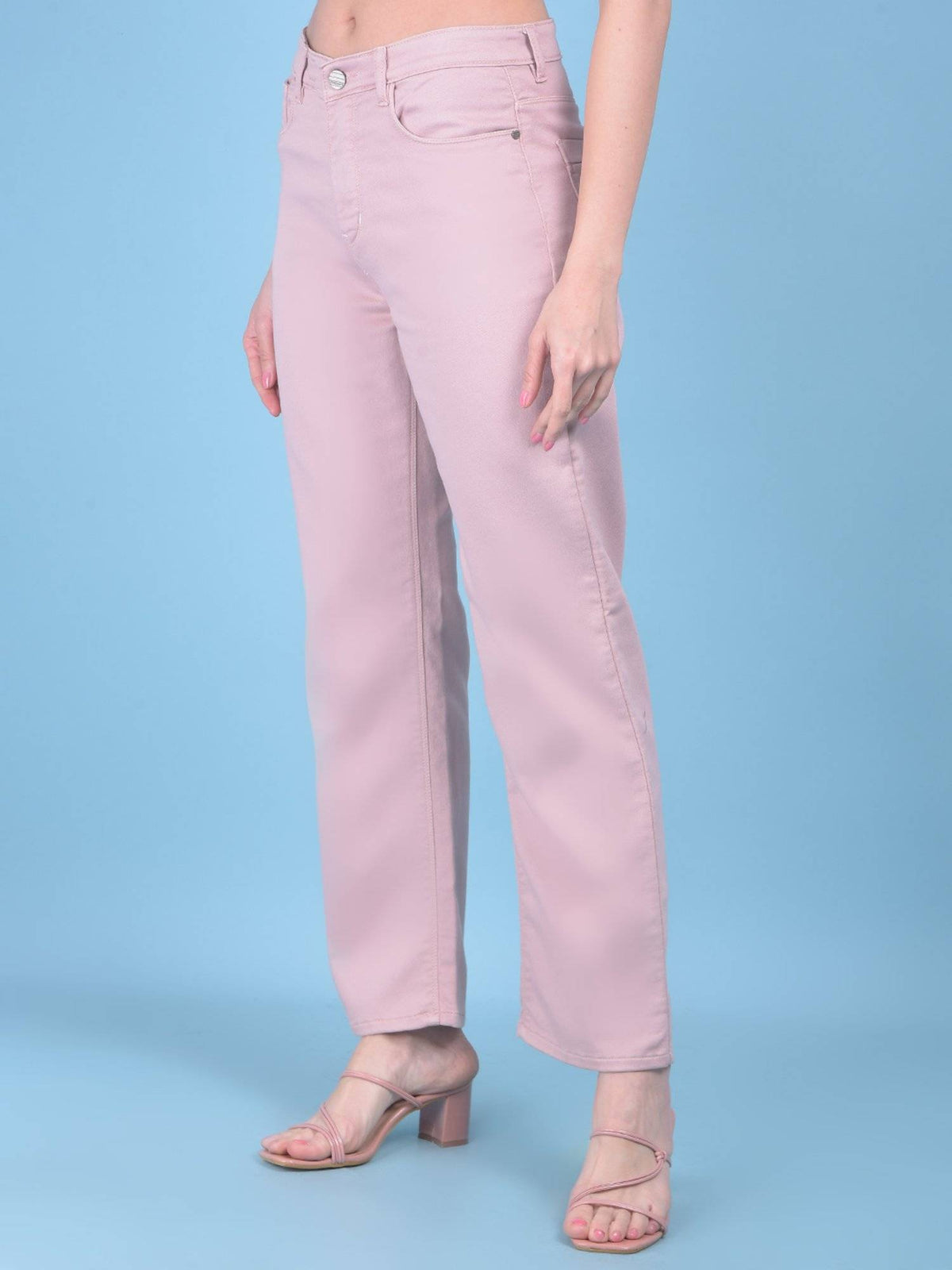 Solid Grey Bootcut Jeans for Women | BT10 - view 11