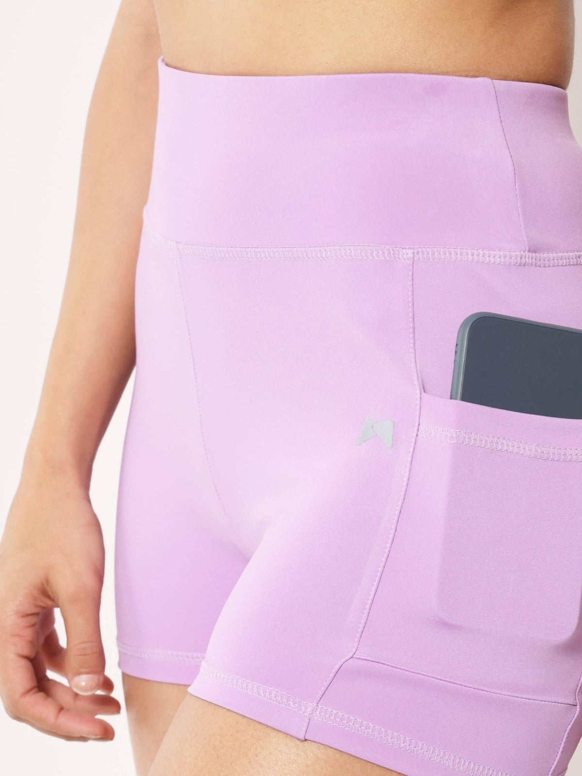 High Waist Cycling Shorts Purple - view 6