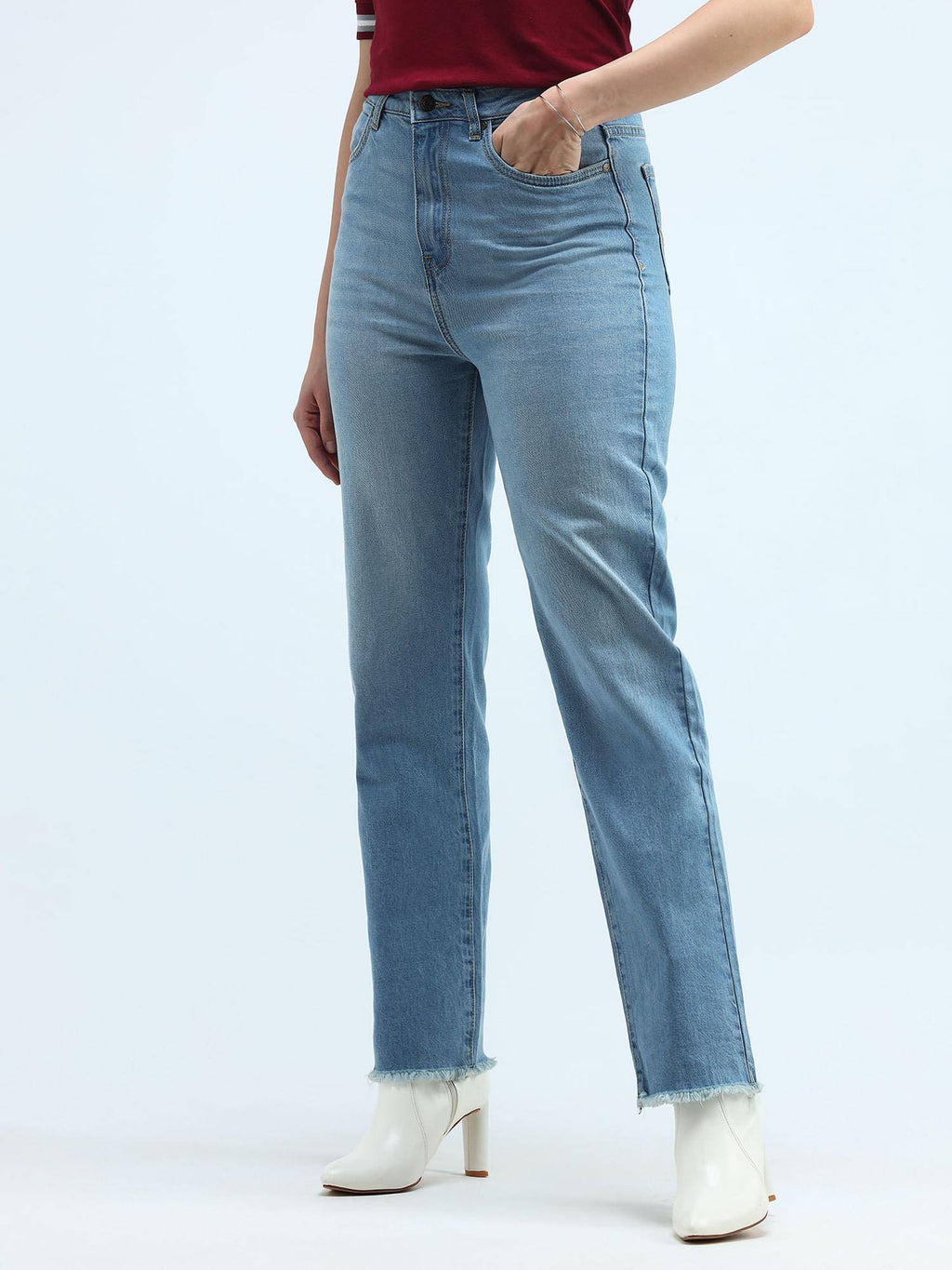 High Rise Straight Fit Jeans | BG78 - view 4