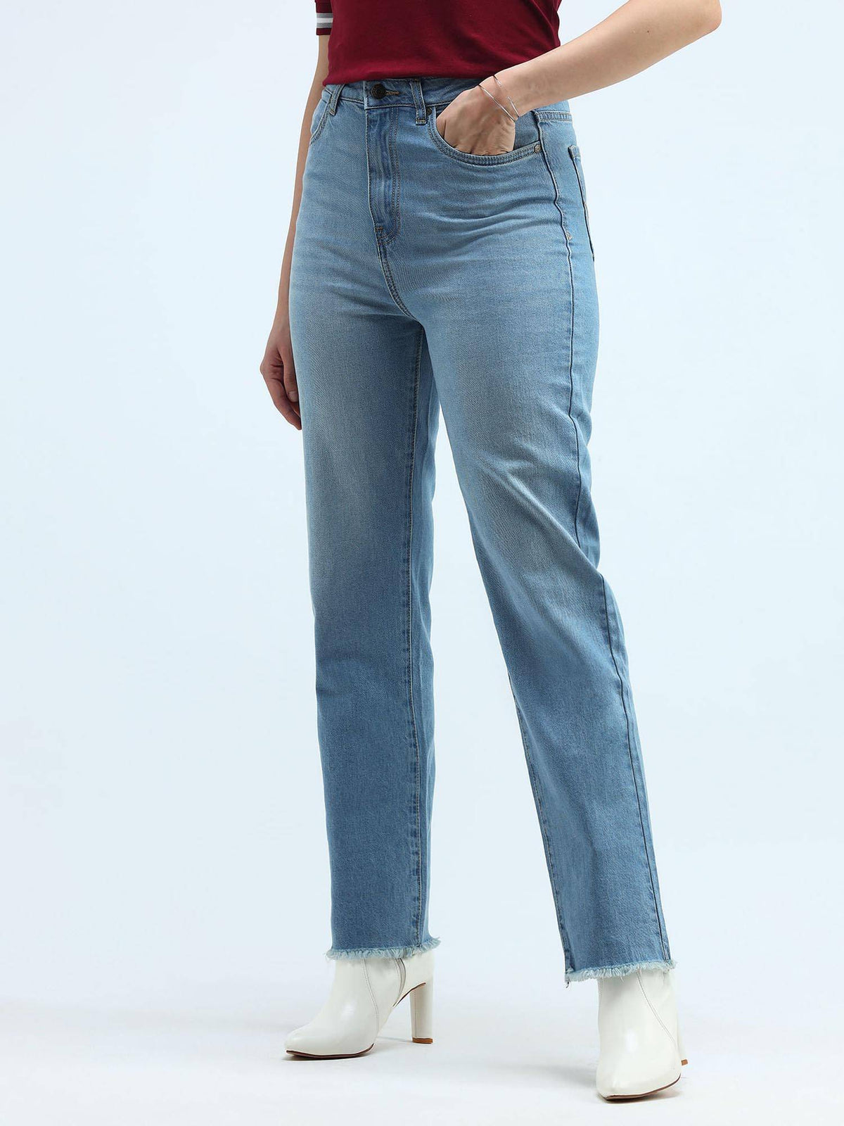 High Rise Straight Fit Jeans | BG78 - view 4