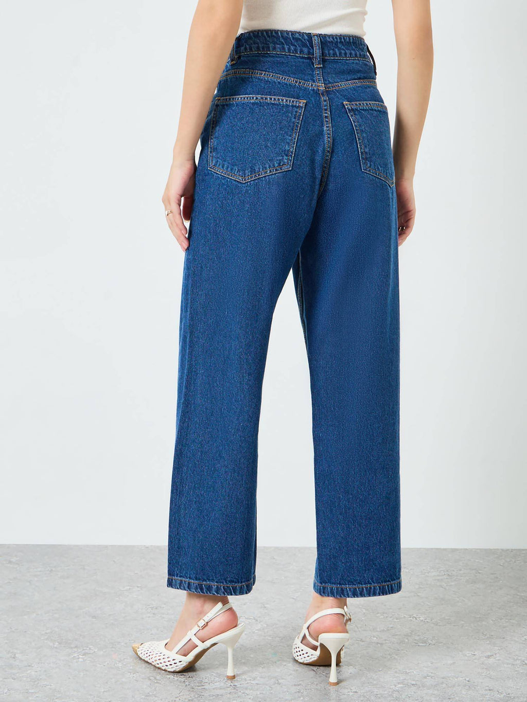 Off White Casual Plain Jeans | RF89 - view 9