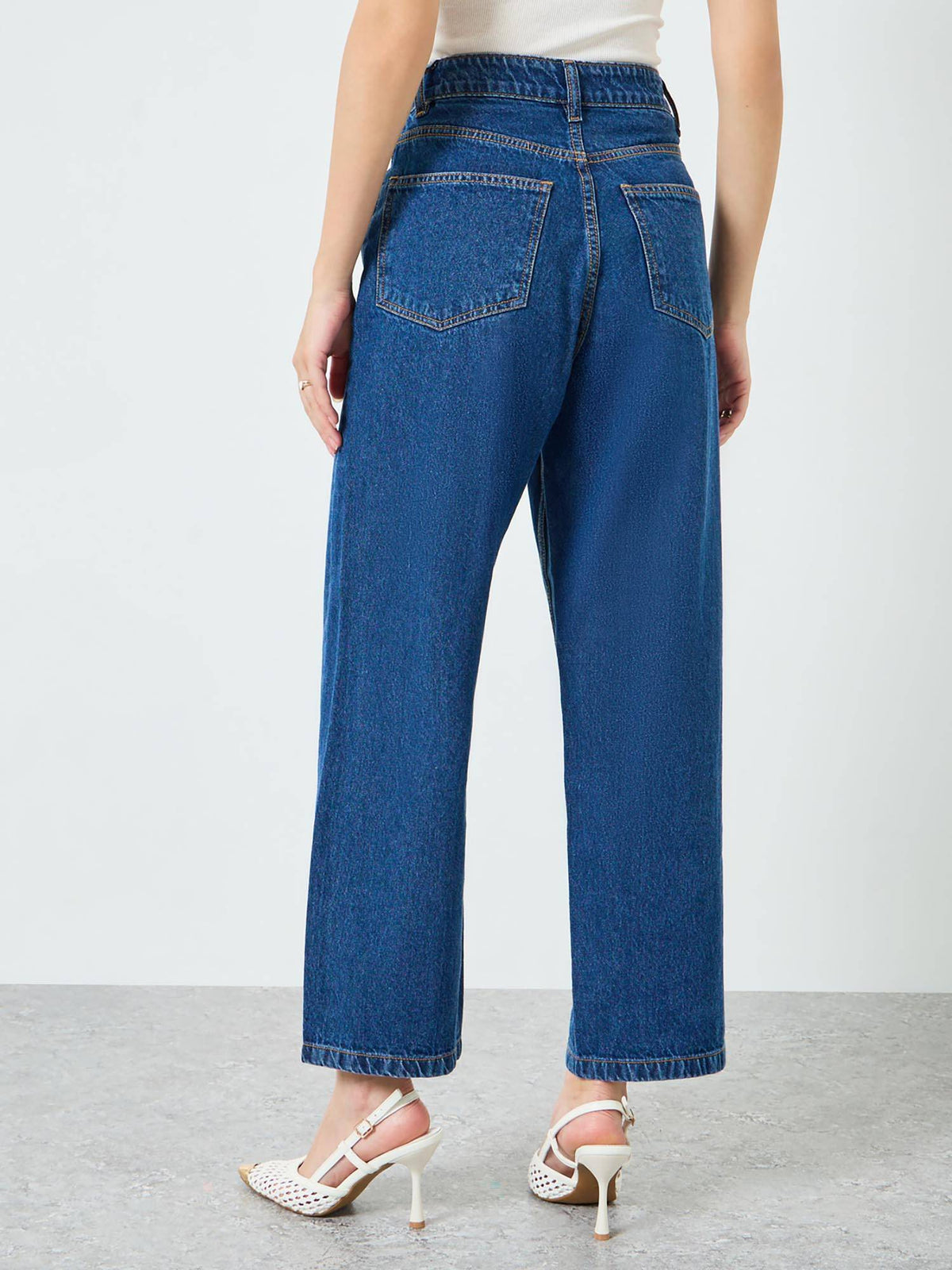Off White Casual Plain Jeans | RF89 - view 9
