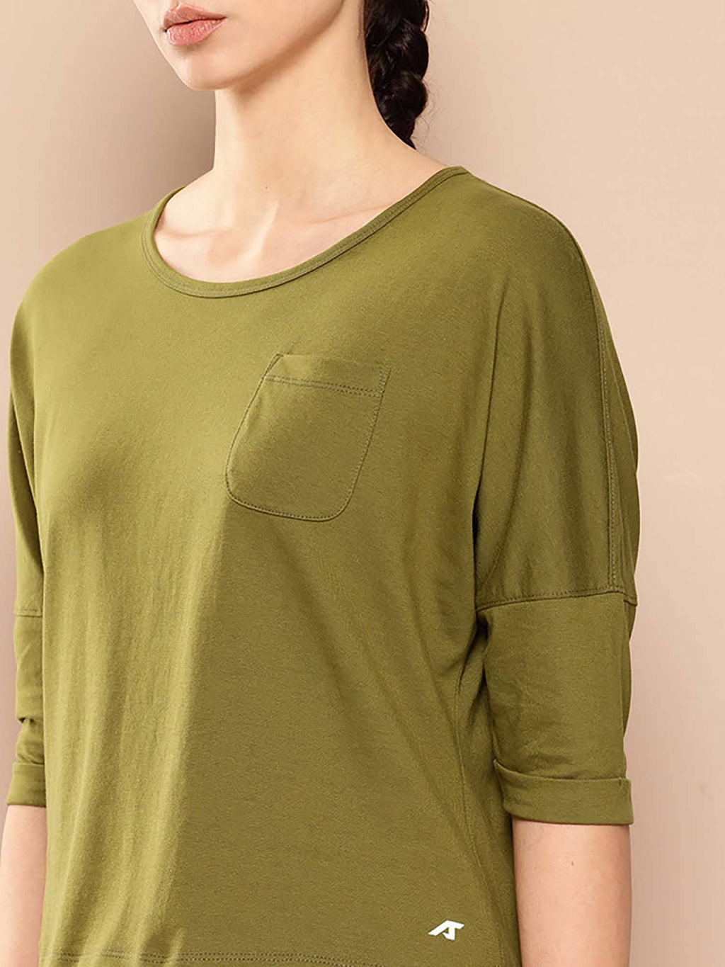 Women Olive T-shirt | TT89 - view 2