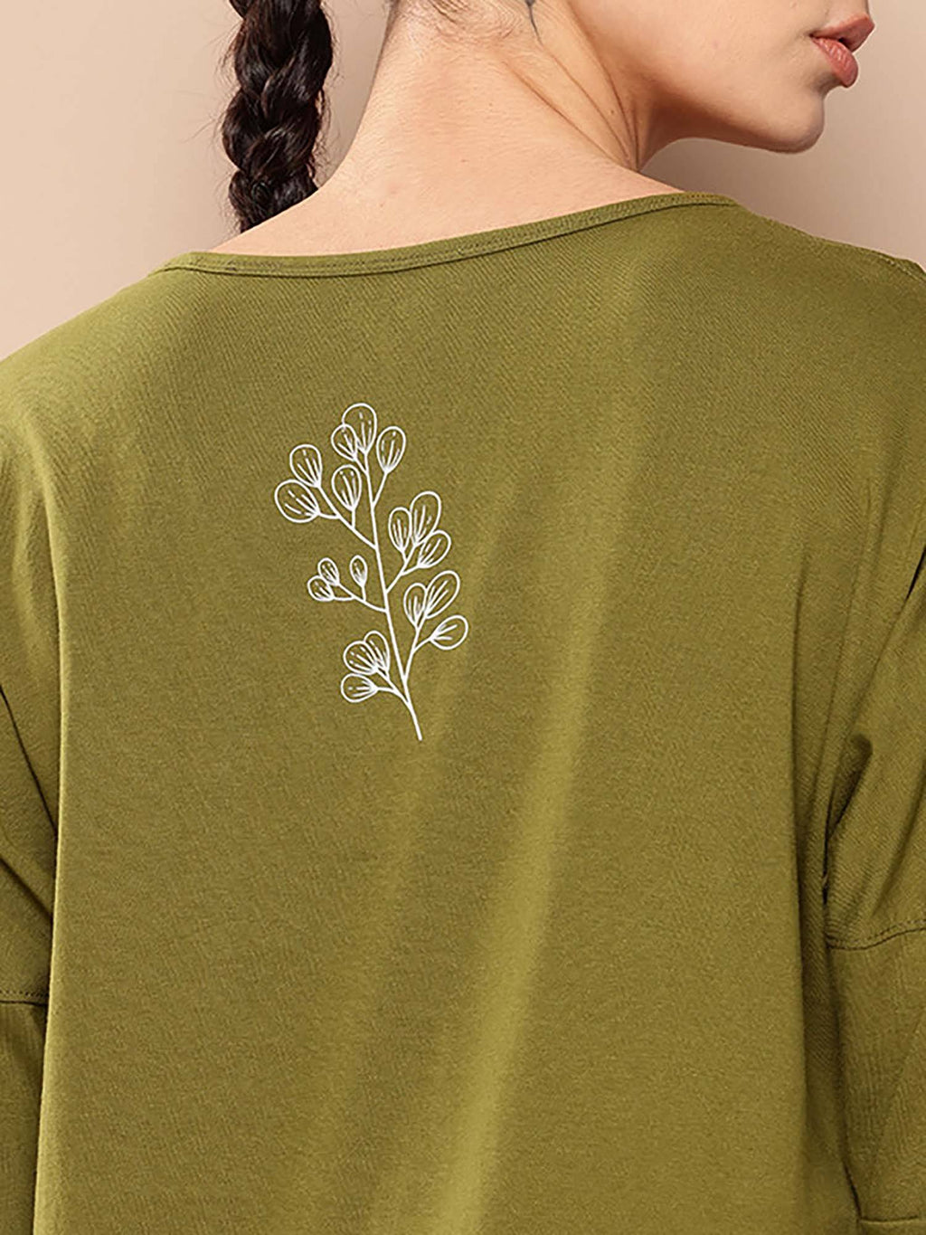 Women Olive T-shirt | TT89 - view 6
