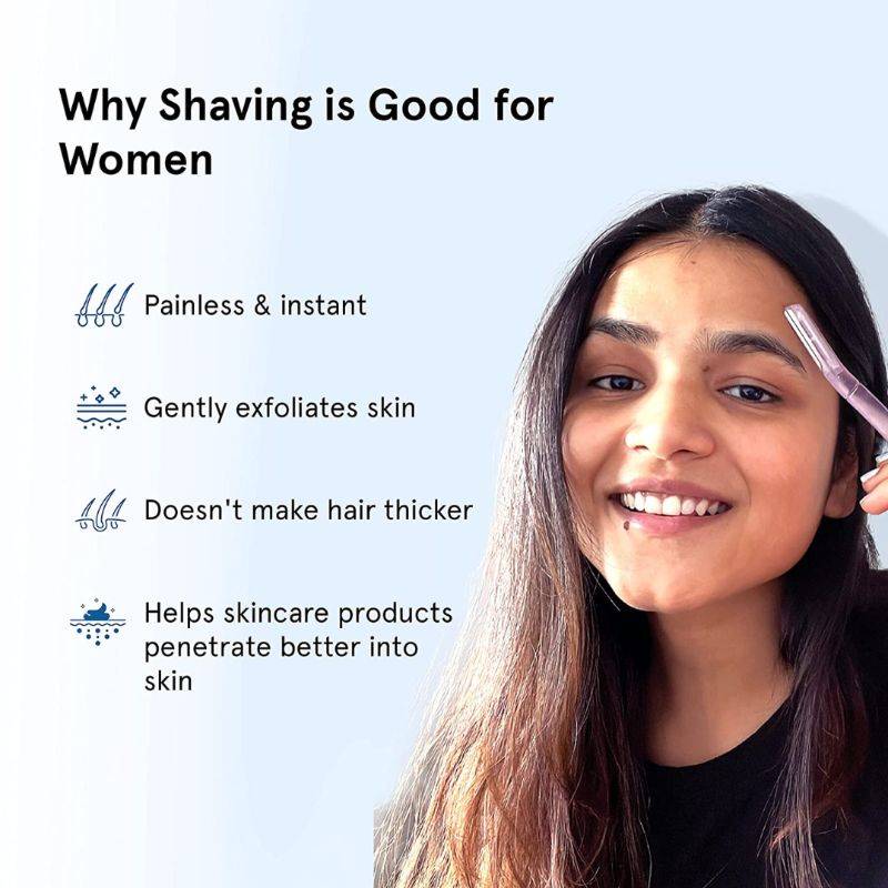 Reusable Face Razor for Women - Suitable For Eyebrow, Upper lip & Chin - Pack of 3 | BWS9 - view 2