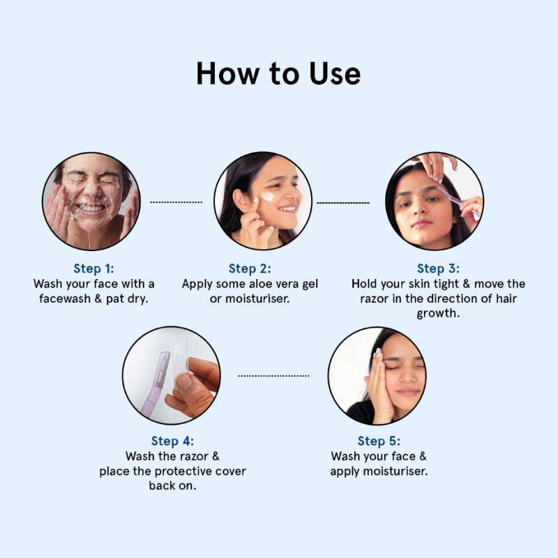 Reusable Face Razor for Women - Suitable For Eyebrow, Upper lip & Chin - Pack of 3 | BWS9 - view 7