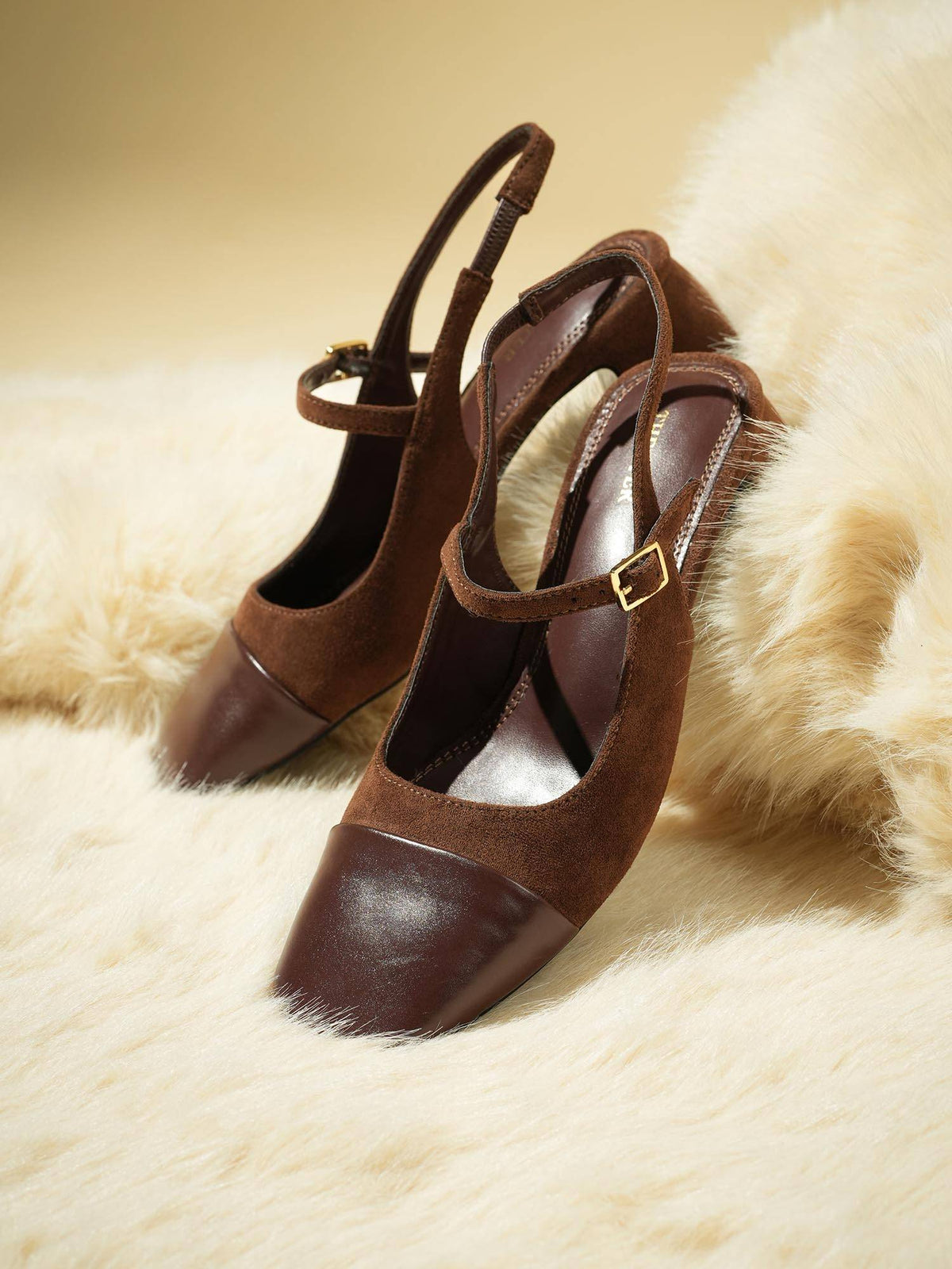 Women Twiggy Madame Sousatzka Brown Mary Jane Mules | H78 - view 1
